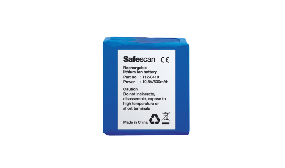 Safescan LB-105 Batterie rechargeable pour dtecteur de faux billets - Bleu