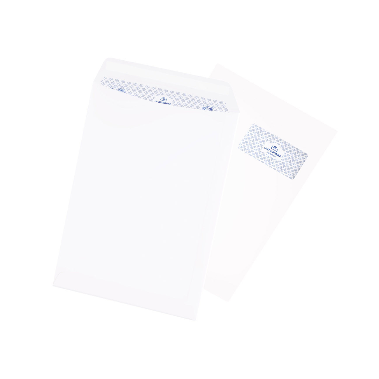 LA COURONNE  - Enveloppes Kraft Velin Blanc 90g 23x32 F50 - Boite De 250 