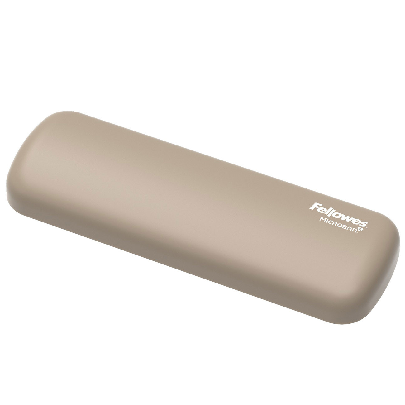 Fellowes Repose-poignet Breyta pour souris - Coussin antibactérien en silicone doux - L. 18 x P. 6 cm - Sable