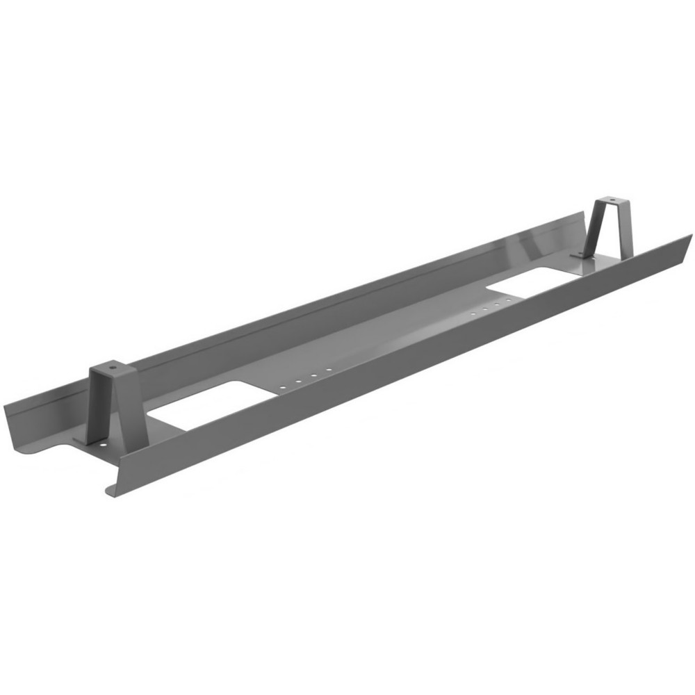 Goulotte mtal d'lectrification horizontale de cbles pour bureau L. 90 cm - Alu