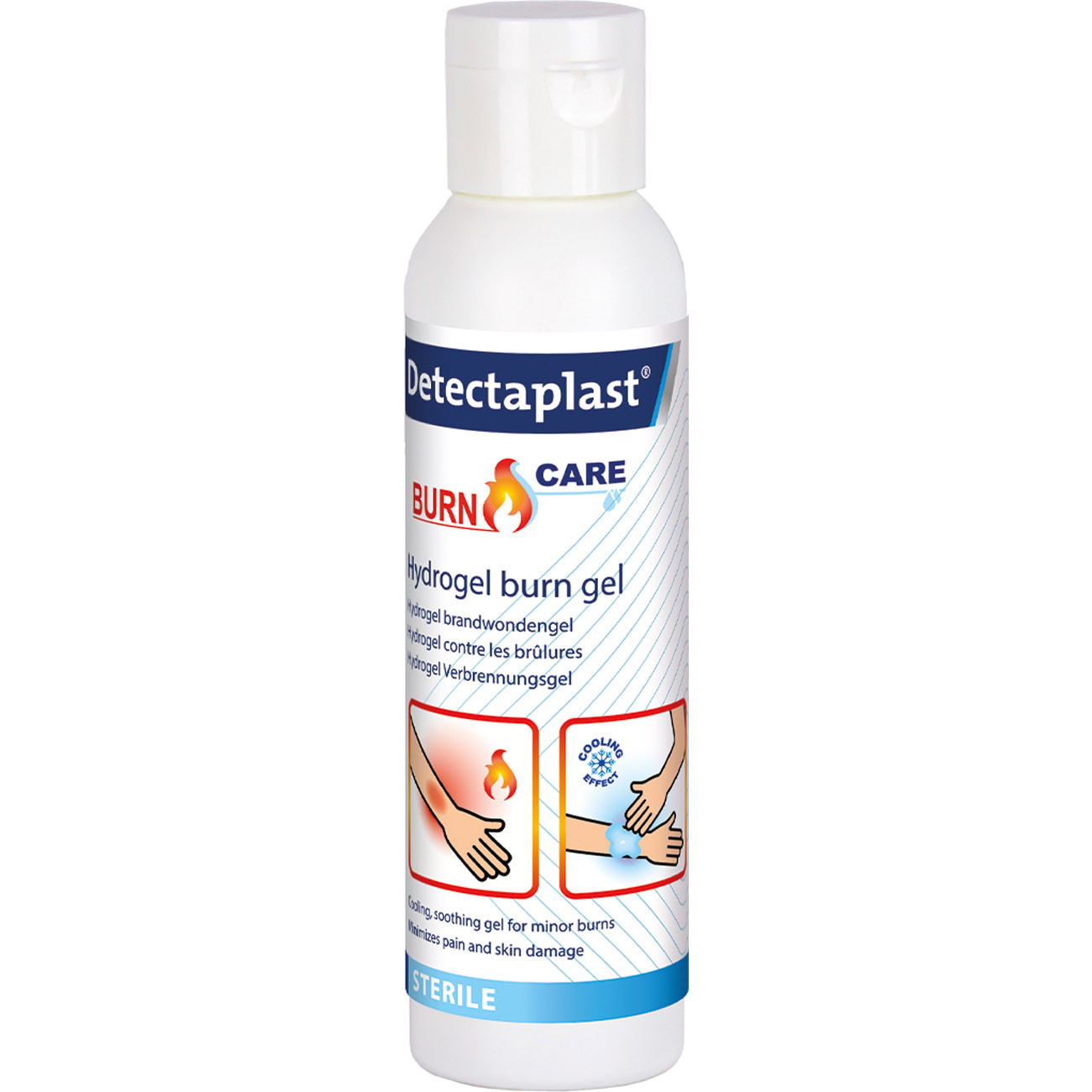 Detectaplast Gel anti-brûlure Burn Care - HACCP - Soulage la douleur - Cooling Effect - 6 flacons de 118 ml