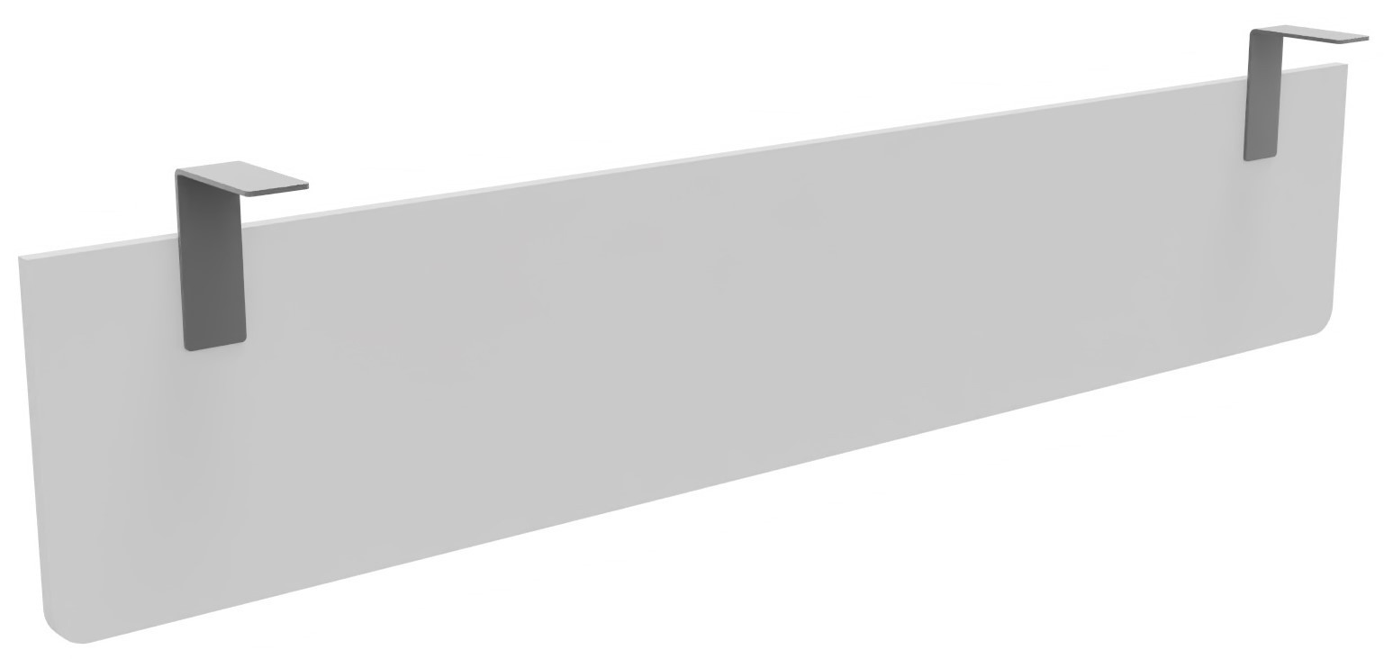 Voile+de+fond+E-Link+/+Biospace+pour+bureau+L.180+cm+-+Blanc+-+Fixations+Aluminium