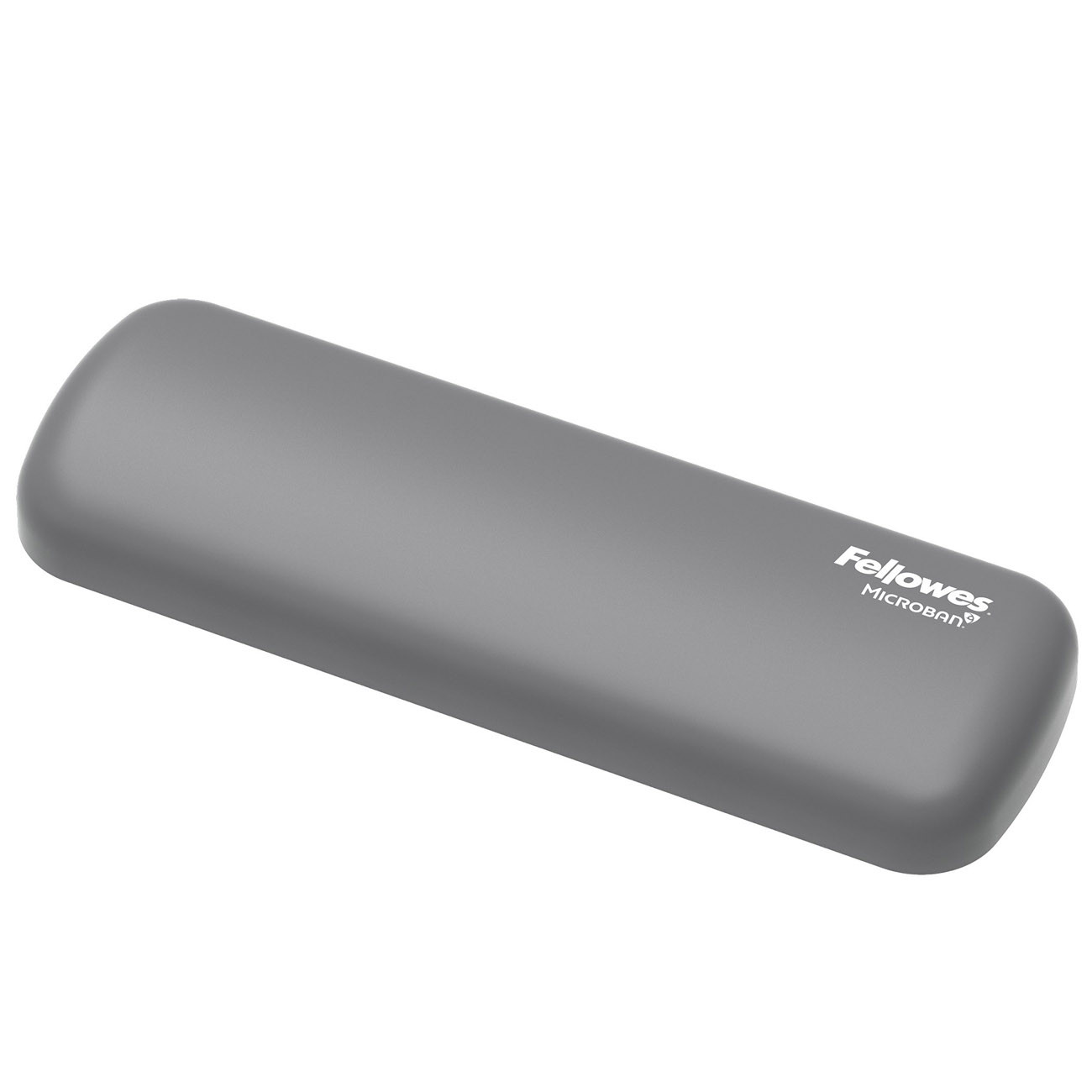 Fellowes Repose-poignet Breyta pour souris - Coussin antibactérien en silicone doux - L. 18 x P. 6 cm - Gris