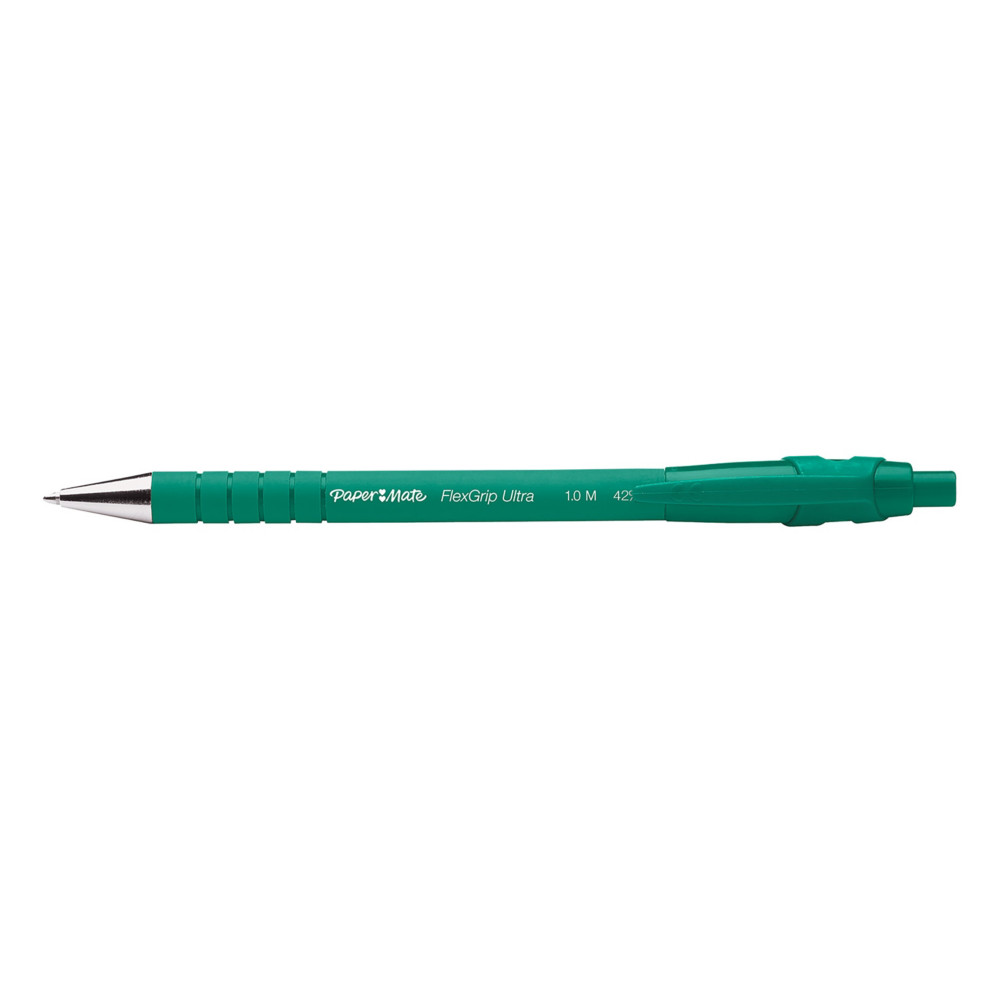 Paper Mate Flexgrip Ultra RT Stylo bille rtractable pointe moyenne 1 mm vert