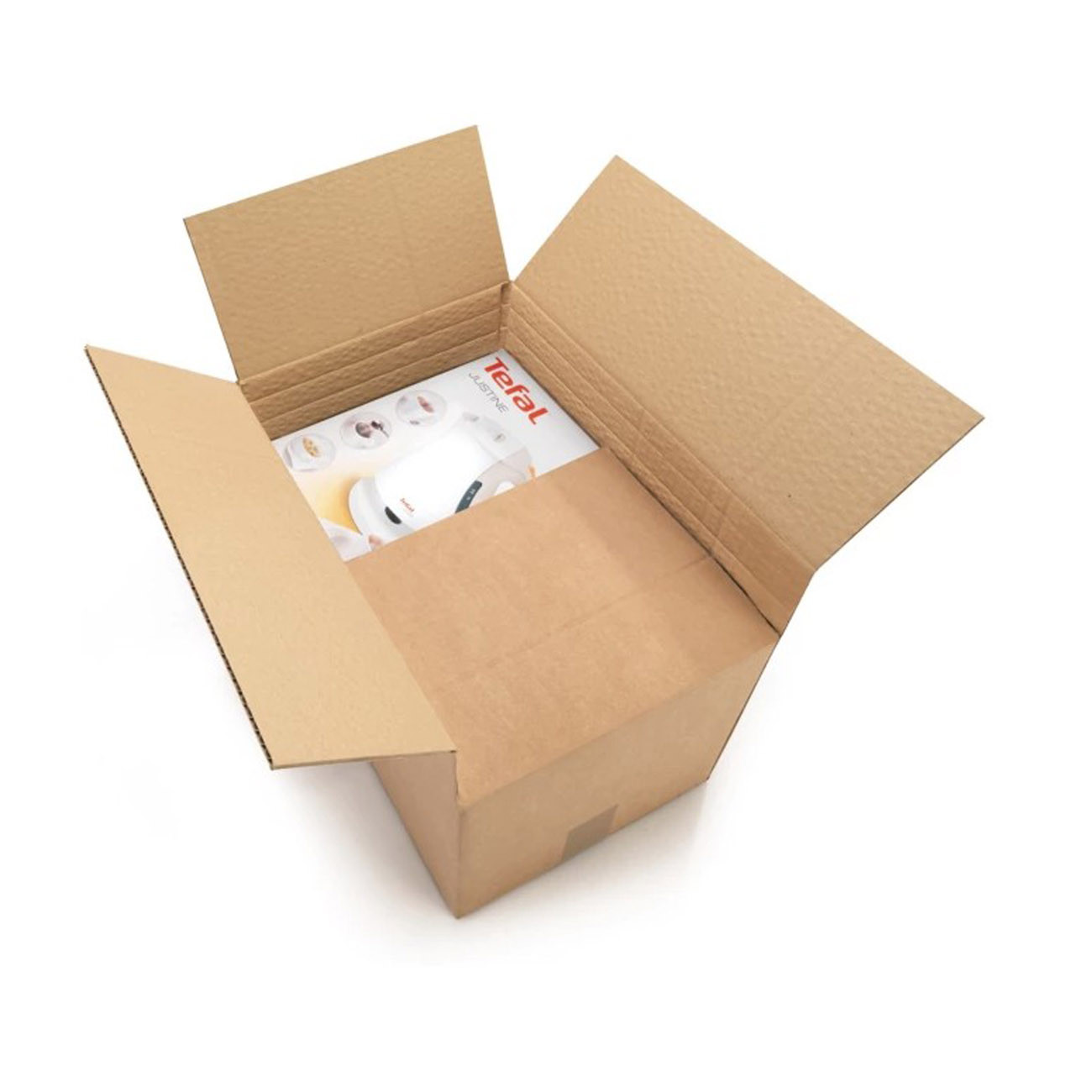 RAJA Caisse à hauteur variable en carton simple cannelure brun - L.25 x l.25 x H.20/30 cm - Lot de 20