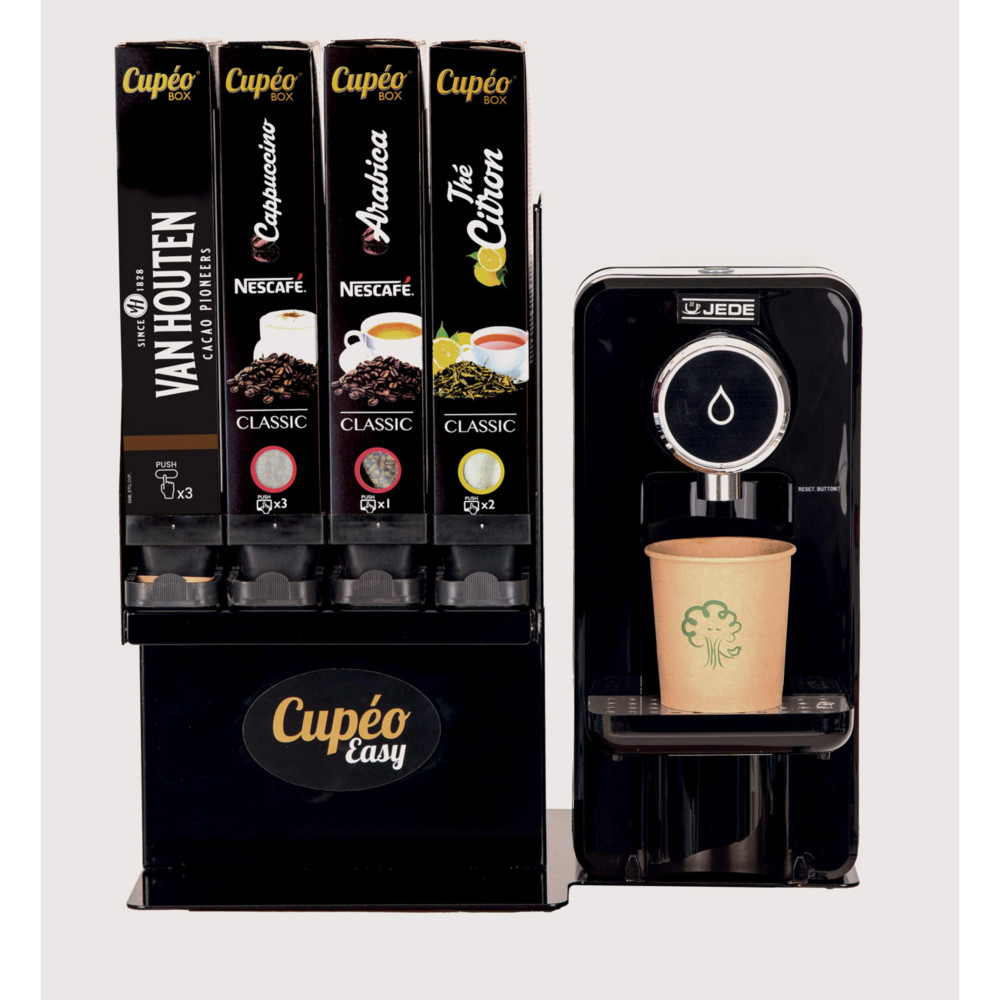 Cupo Distributeur et support de cartouches de boissons chaudes + 4 cartouches