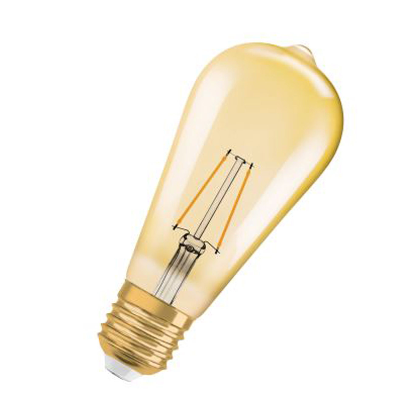 Aluminor Ampoule LED à filament 2,5W - culot E27 - 220 lumens 2400K - Classe F