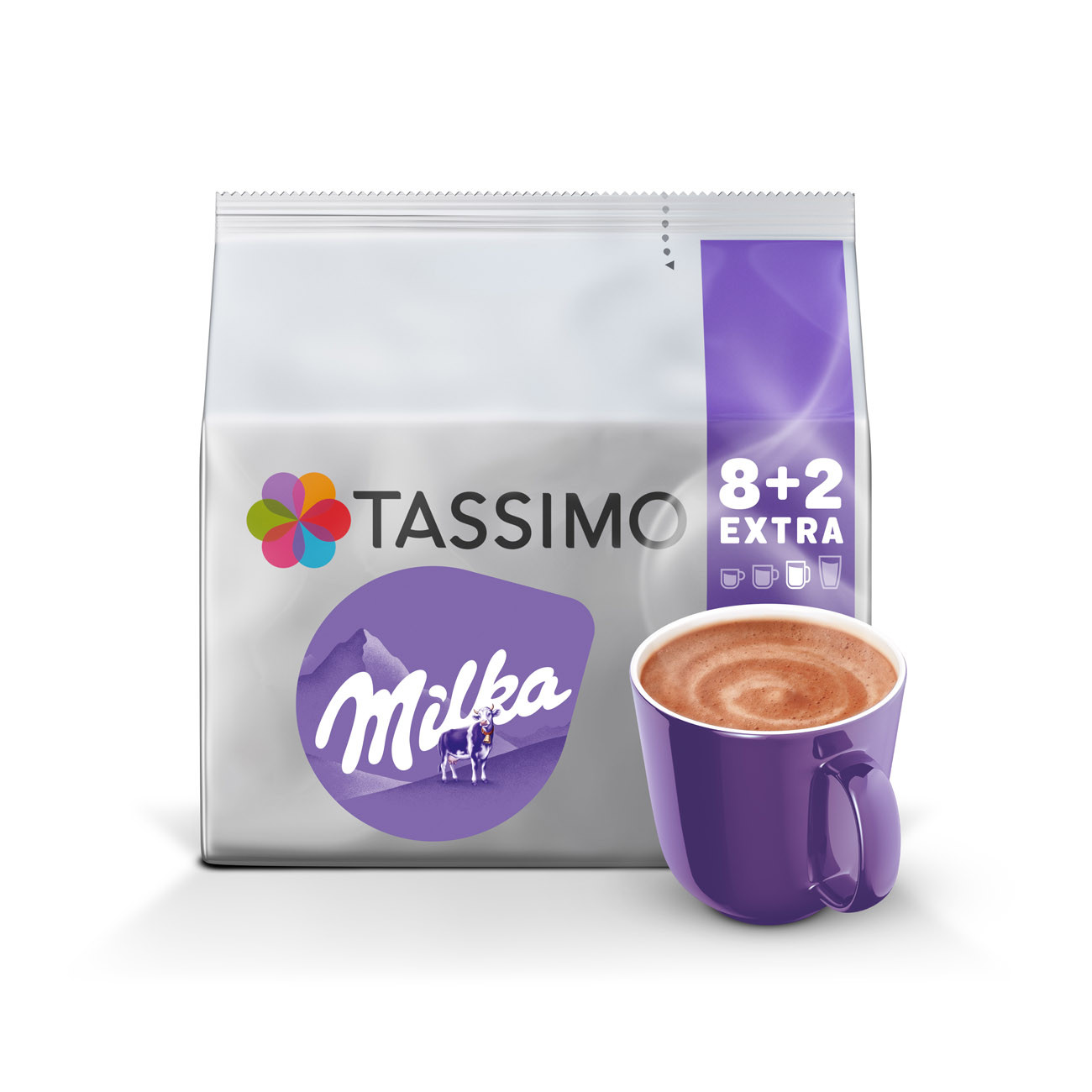Café En Dosettes Tassimo Milka – Chocolat au Lait, 10 Dosettes - vue 4