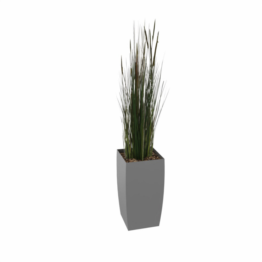 Plante artificielle d'intrieur Zanichellie - Pot anthracite