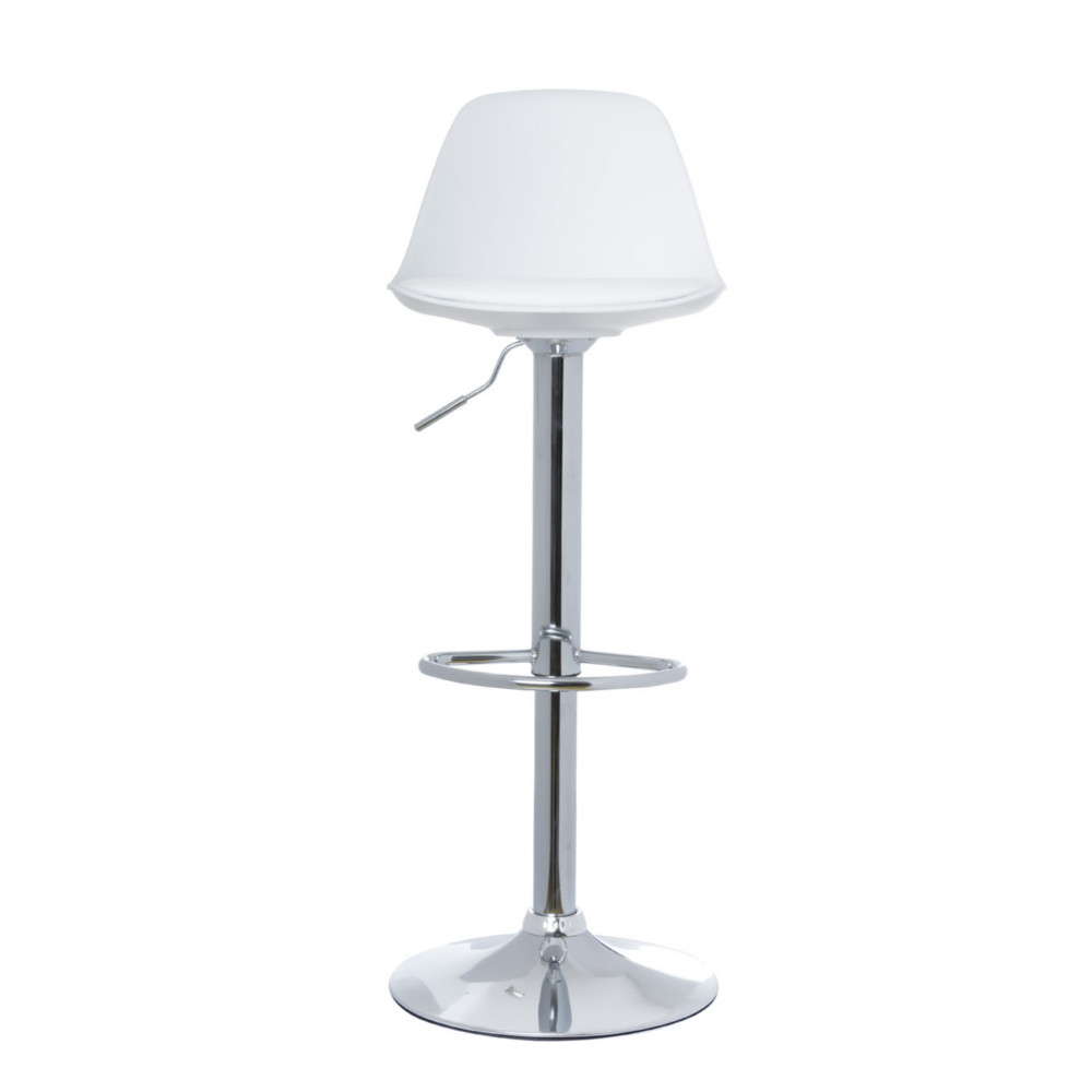 Paperflow Tabouret  hauteur rglable Bobba - Blanc - Lot de 2
