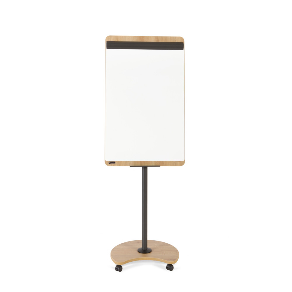 Cep Chevalet de confrence mobile Rocada surface laque magntique H. 200 x L. 67 cm  - Bois et mtal