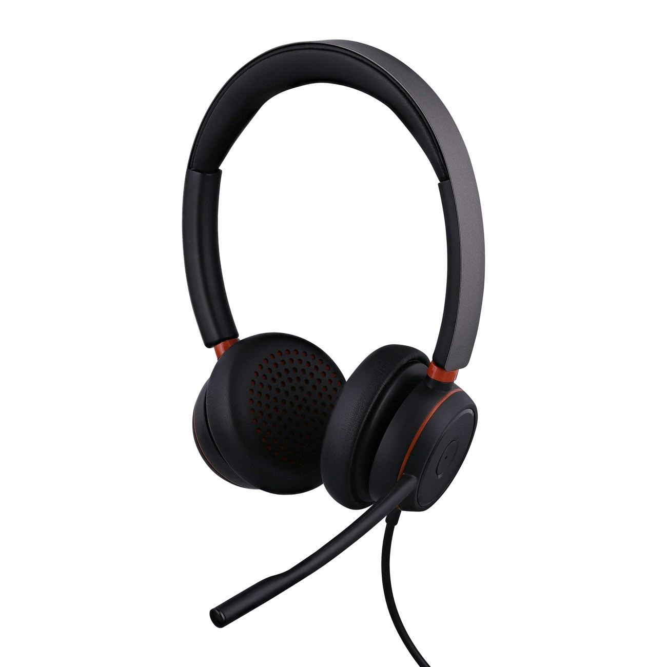 TNB Casque filaire professionnel ACTIV400S optimisé pour Teams - Télécommande - Connexion USB-A et USB-C - Noir