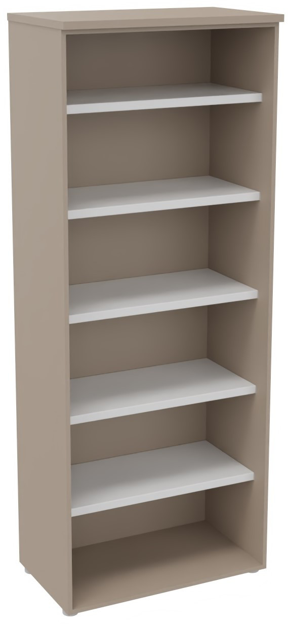 Bibliotheque+haute+sans+porte+L.80+x+P.48+x+H.201+cm+-+Argile
