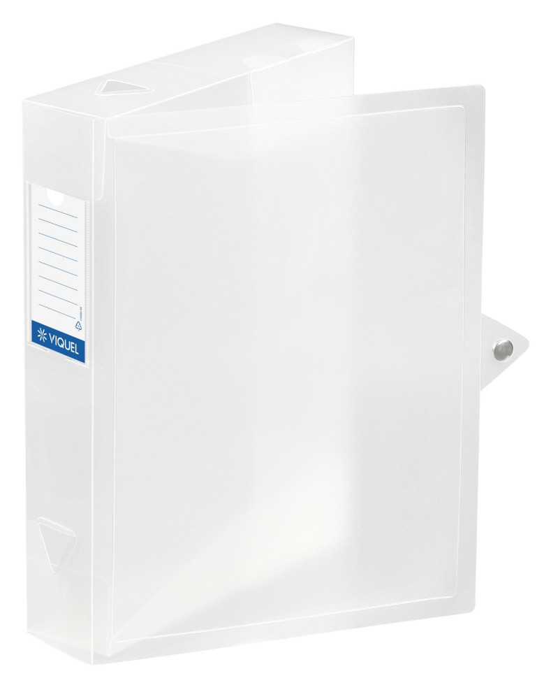 Viquel Bote de classement A4 Propyglass en polypropylne - Dos 6 cm - Incolore