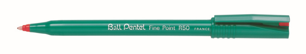 Pentel Feutre  bille Ball Pentel R50 - pointe 0,8 mm - Encre Rouge