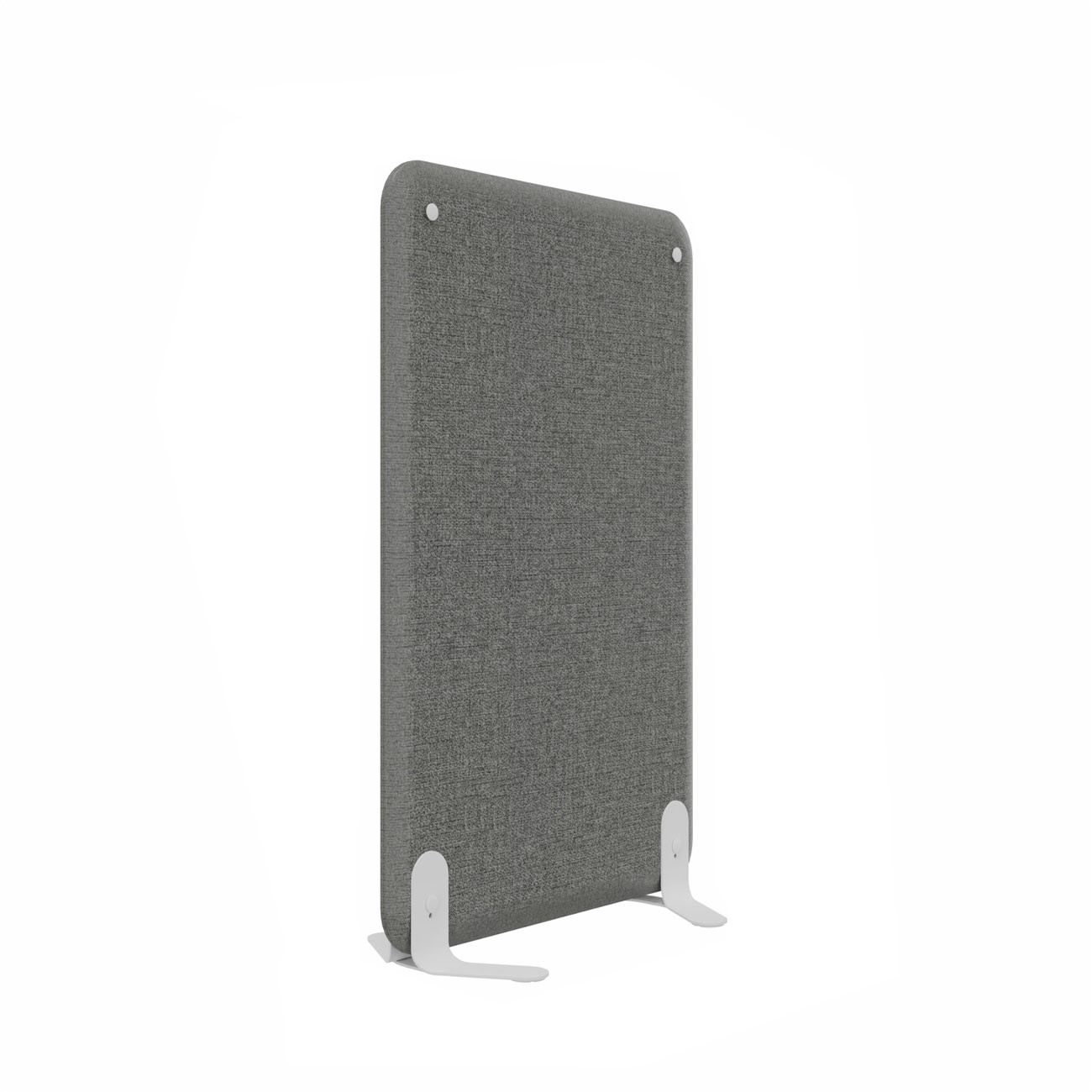 Cloison+acoustique+Solange+H.+120+x+l.+80+cm+-+Tissu+Gris+-+fixations+blanches