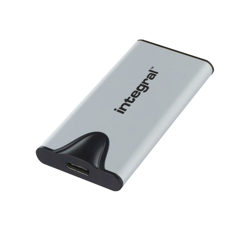 INTEGRAL Disque Dur SSD Portable USB-C 3.2 - Mmoire de 1 To - Noir et Gris