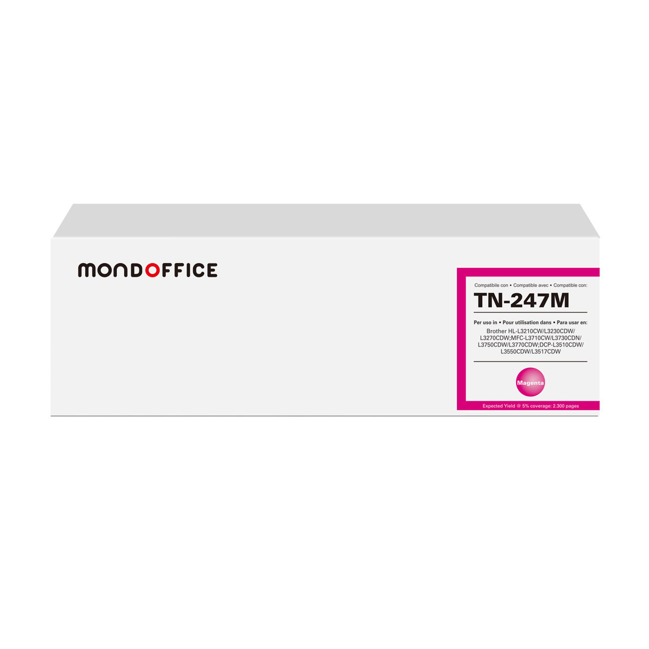 MONDOFFICE Toner compatible BROTHER TN247 - Magenta