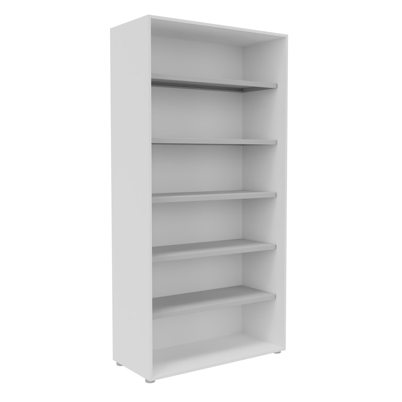 Bibliotheque+haute+sans+porte+L.100+x+P.48+x+H.203+cm+-+Blanc