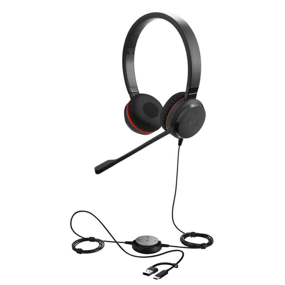 Jabra Evolve 30 II MS Duo Casque filaire USB-C / USB-A et jack