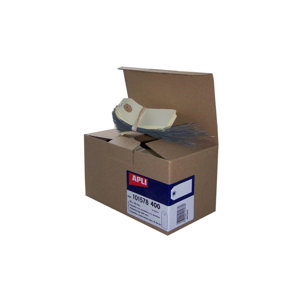 AGIPA 101578 Etiquettes amricaines 80 x 38 mm avec fil de fer - Bote de 400