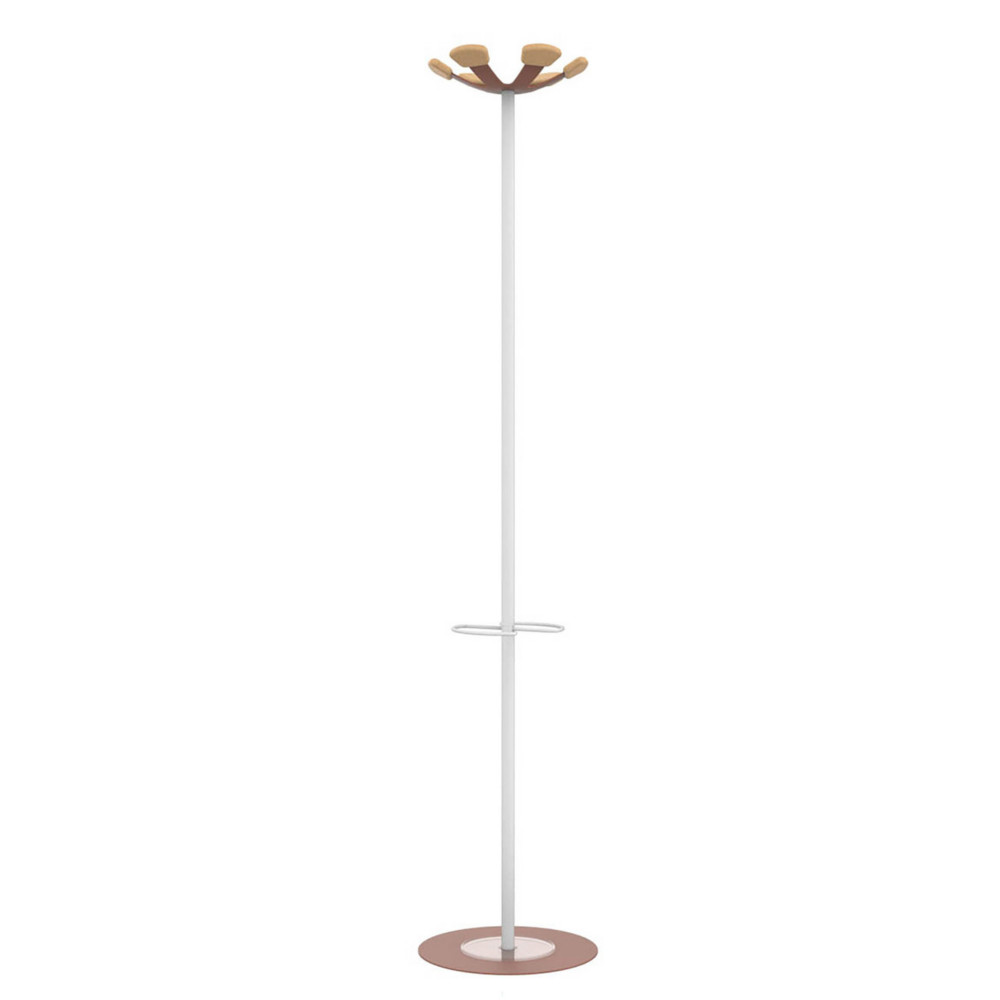 Unilux Portemanteau Vaiina 6 patres - Brique et bois
