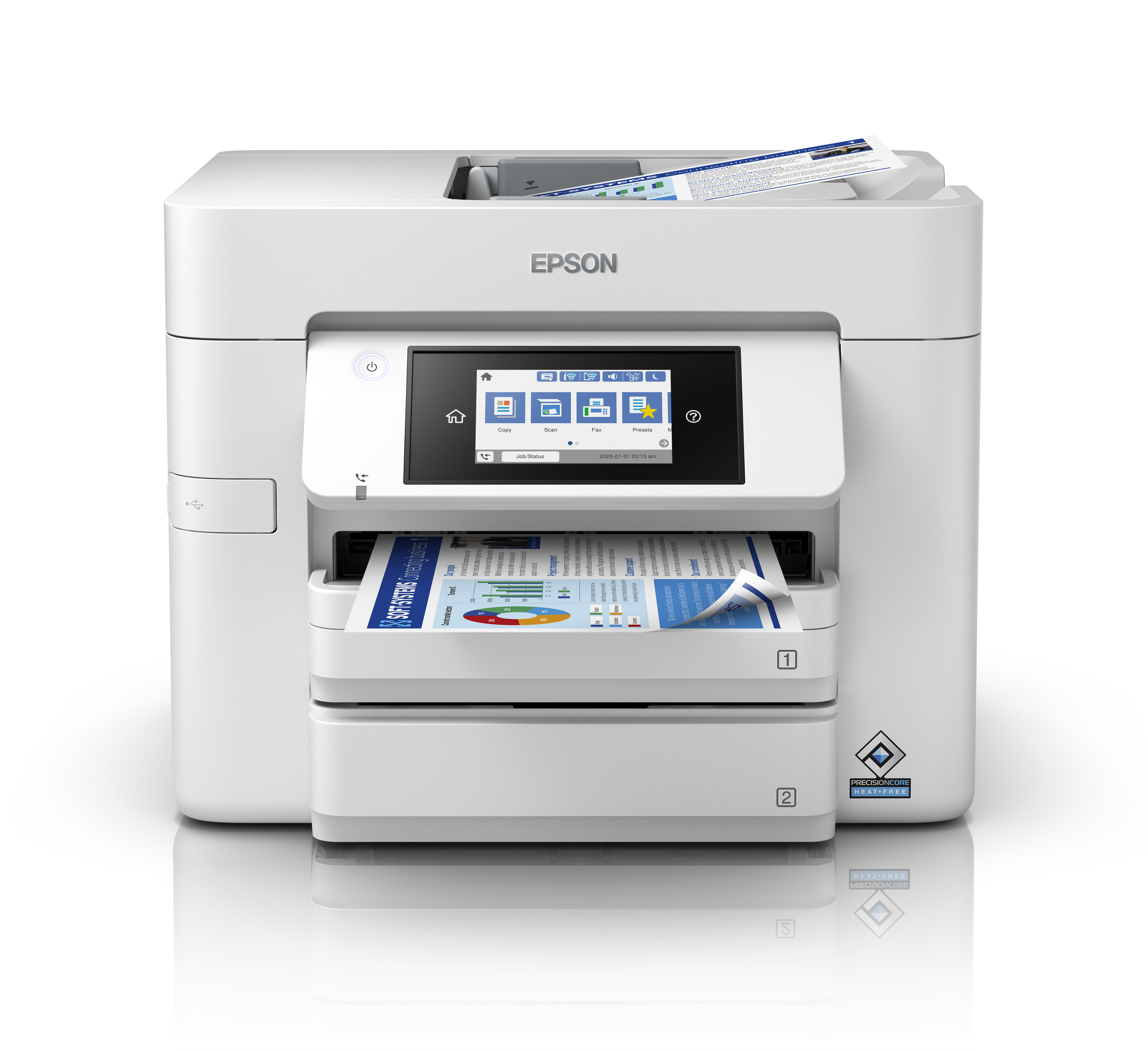 Epson WorkForce Pro WF-CT4810DTWF imprimante multifonction jet d'encre couleur A4 - Wifi, réseau, usb