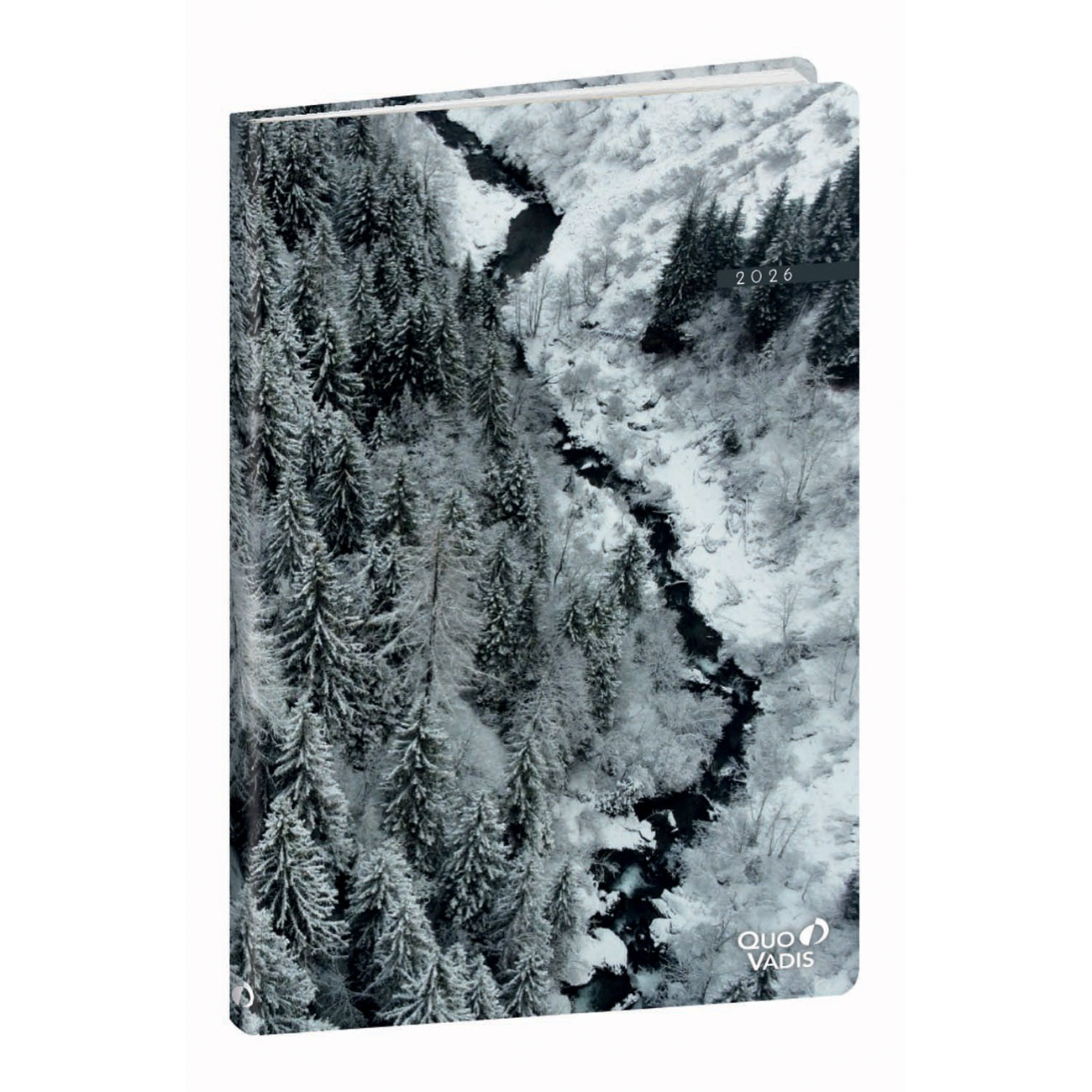 Quo Vadis Agenda semainier Ministre Respire - 16 x 24 cm - Neige - Décembre 2025 à Décembre 2026