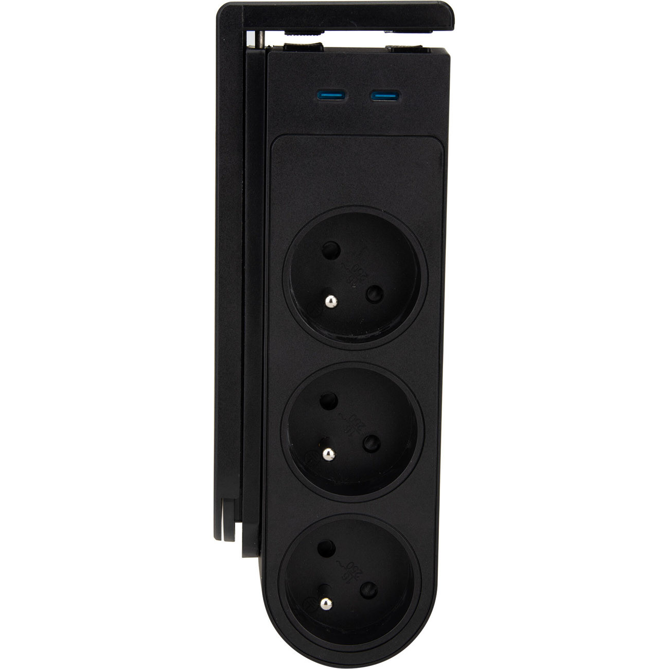 Otio Bloc multiprise clipsable 5 prises secteur avec interrupteur + 2 prises USB C