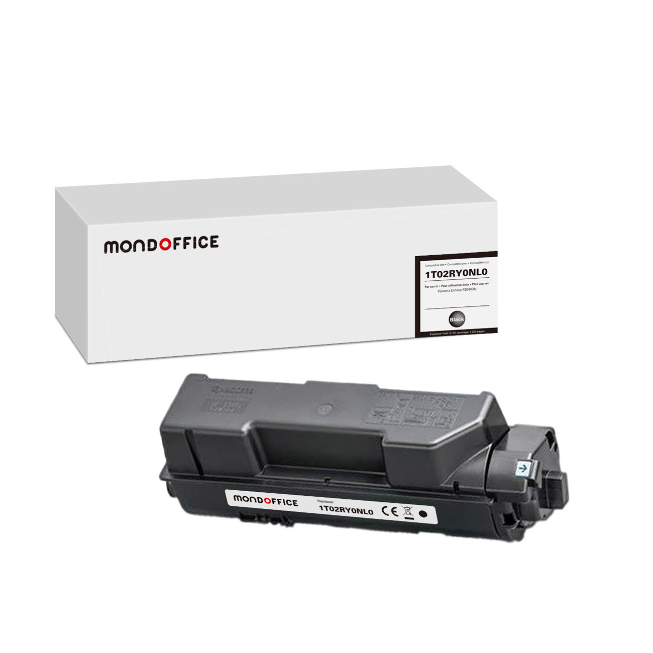 MONDOFFICE Toner compatible KYOCERA TK1160 - Noir