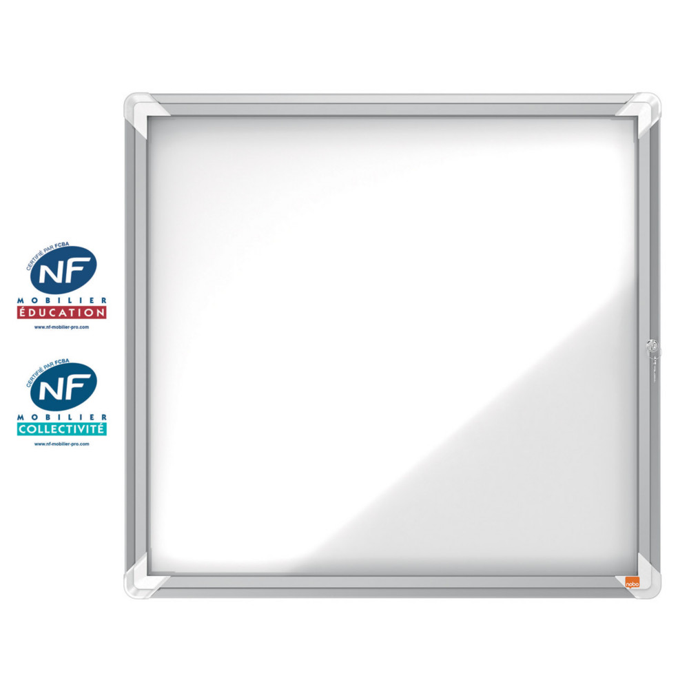 Nobo Premium Plus Vitrine d'extrieur porte-battante fond magntique 6 feuilles A4