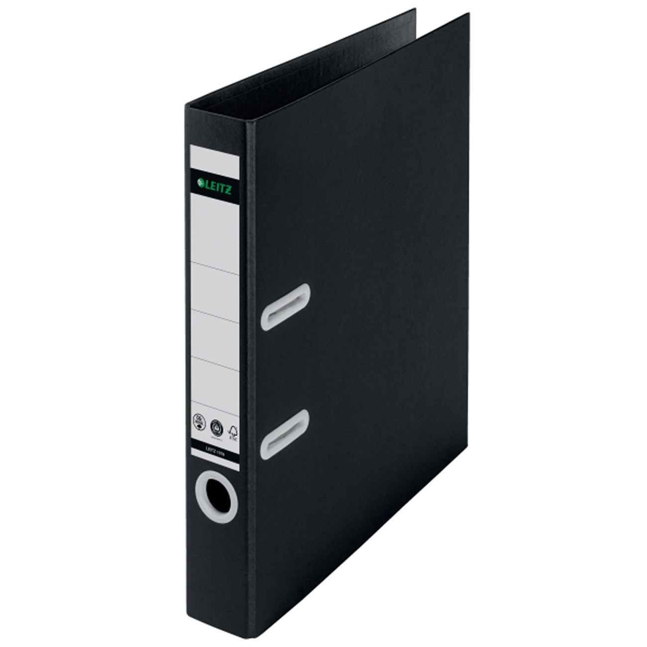 Leitz+Recycle+Classeur+à+levier+A4+180°+-+Carton+100%25+recycle+et+recyclable+-+Dos+5+cm+-+Noir