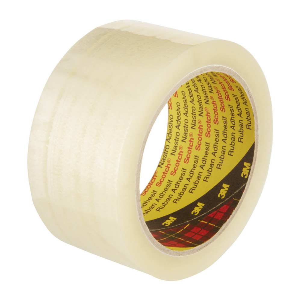 Scotch Ruban adhsif d'emballage polypropylne 28 microns - 50 mm x 66 m - Transparent