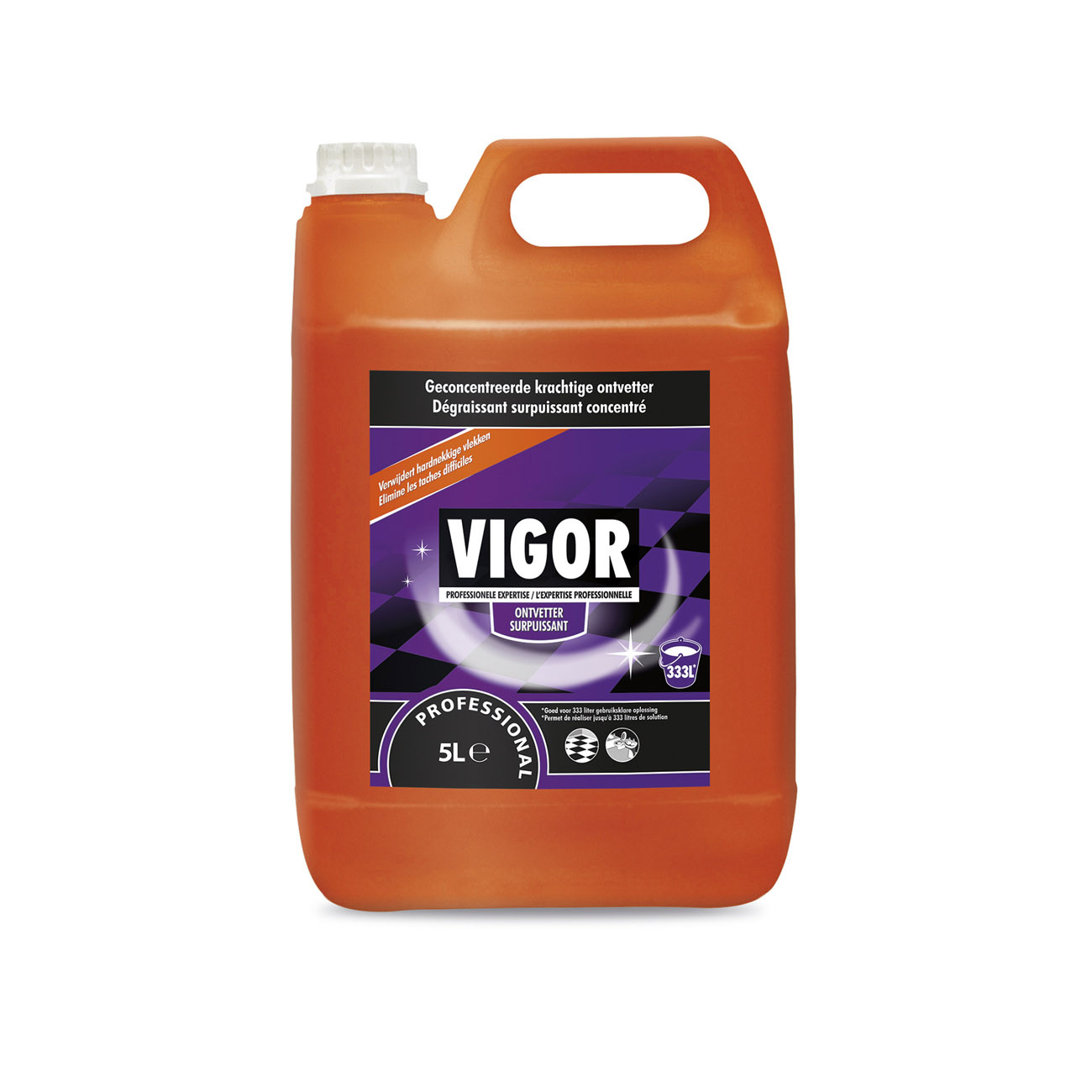 Vigor Bidon de détergent liquide concentré professionnel - 5 l