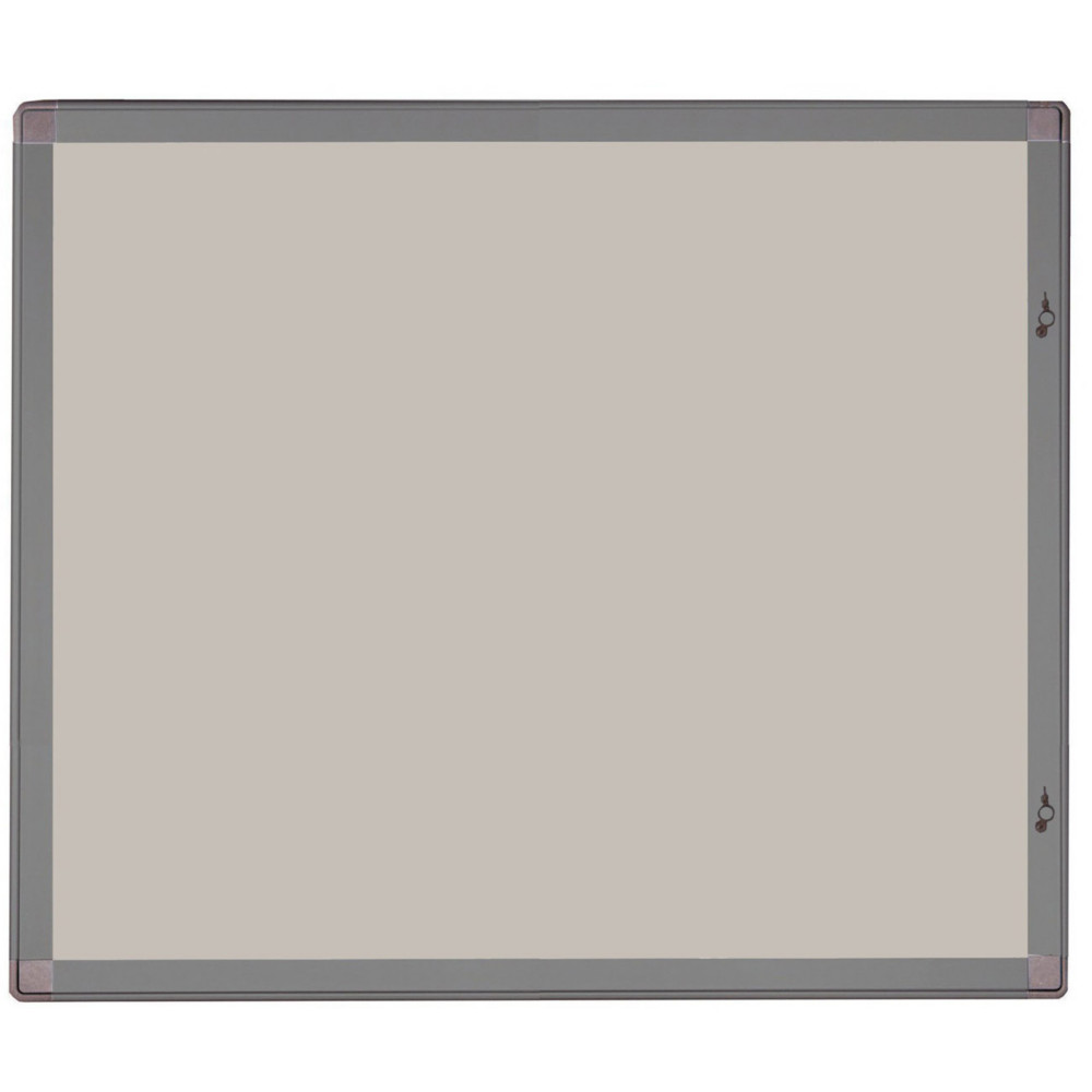 Planorga Vitrine d'extrieur NF haute scurit porte battante 6 feuilles - Cadre gris