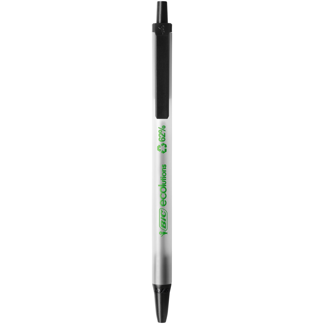 BIC+Clic+Stic+ECOlutions+Stylo+bille+retractable+pointe+moyenne+-+Noir