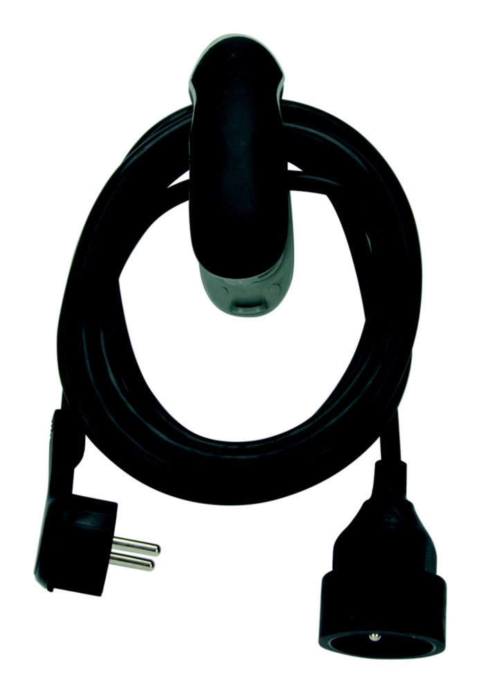 Watt & Co Rallonge lctrique avec clip - Noir - 3 m