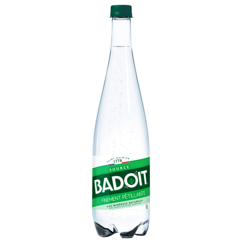 Badoit Eau minrale gazeuse finement ptillante - Lot 6 bouteilles 1 L
