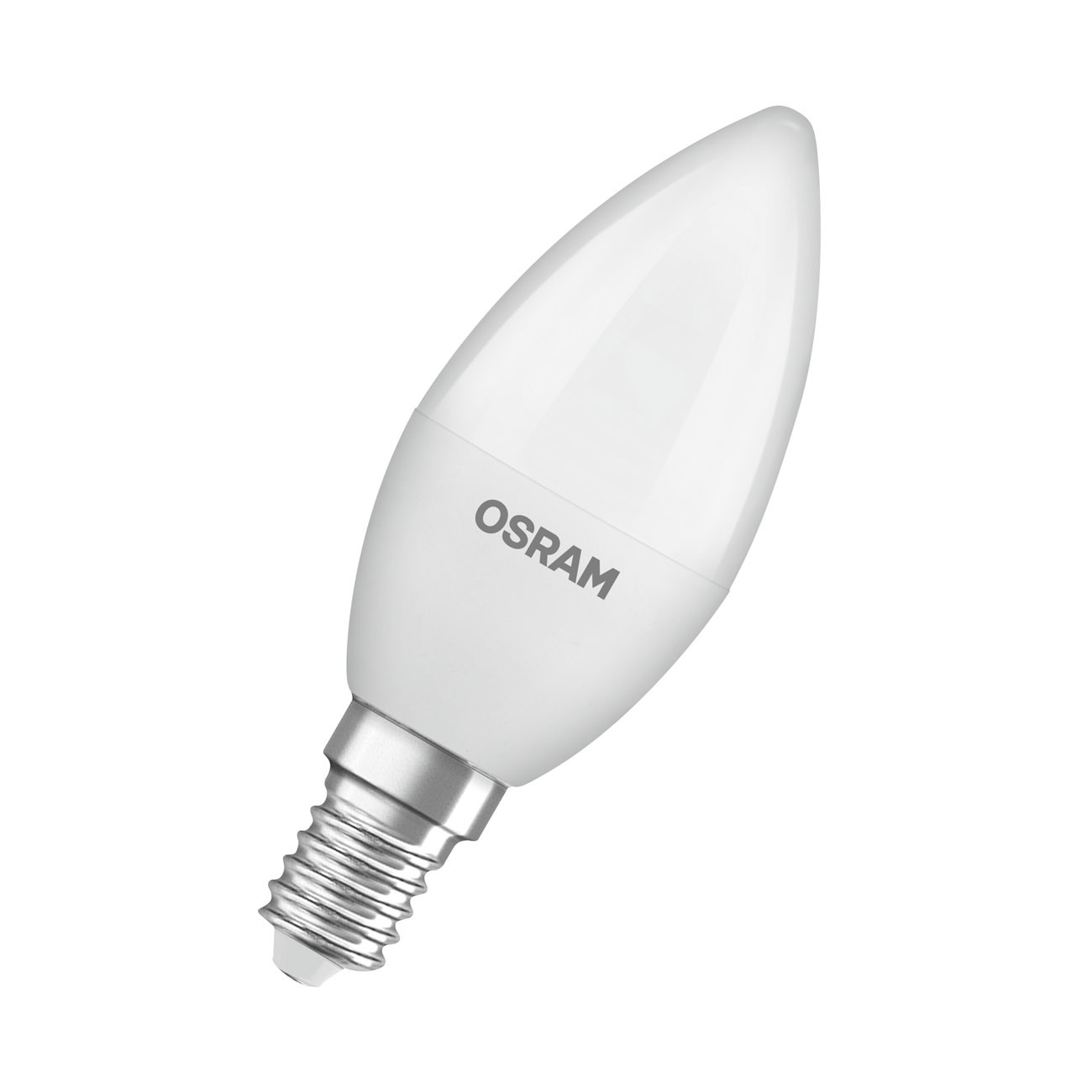 Osram Ampoule Flamme E14 opaque 4,9 W - 470 lm - Blanc chaud 2700K - Equivaut à 40 W