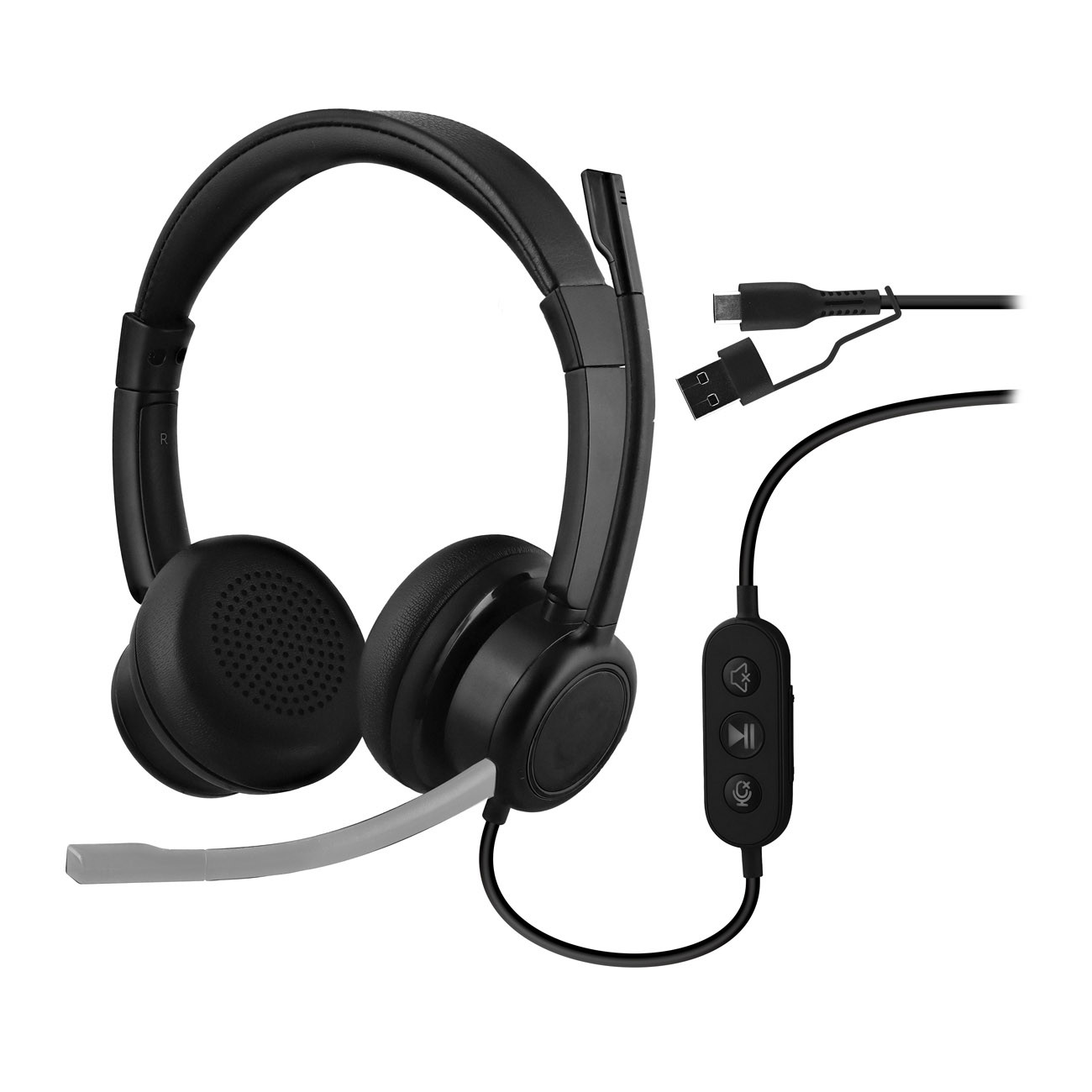 Casque professionnel filaire TNB ACTIV200S USB A & USB C Micro ajustable Sur oreille confortable - vue 2
