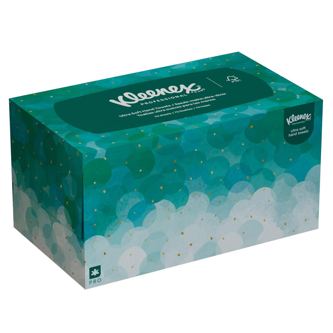 Kleenex® Ultra Soft Pop-Up essuie-mains pliés simple épaisseur enchevêtrées - 6088 - 70 feuilles de 225 mm - Blanc