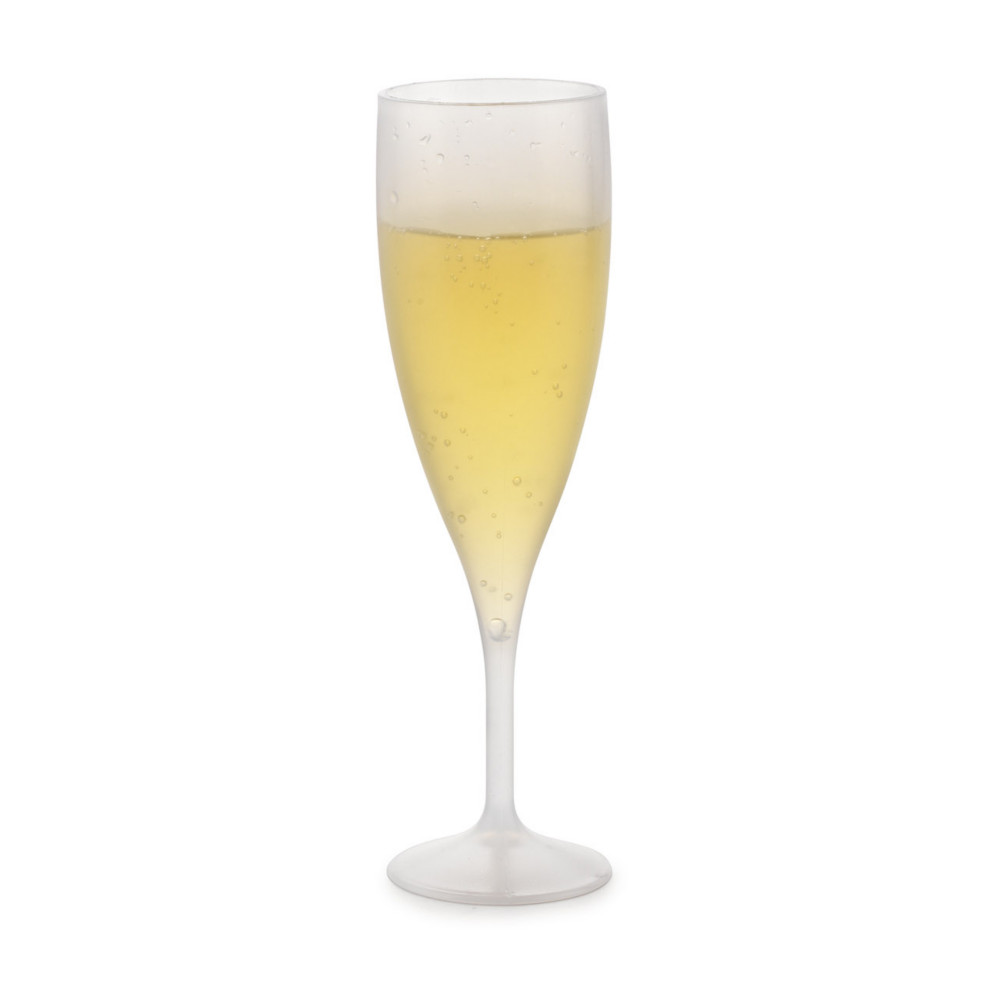 Flte  champagne 13 cl en polypro transparent - Lot de 100