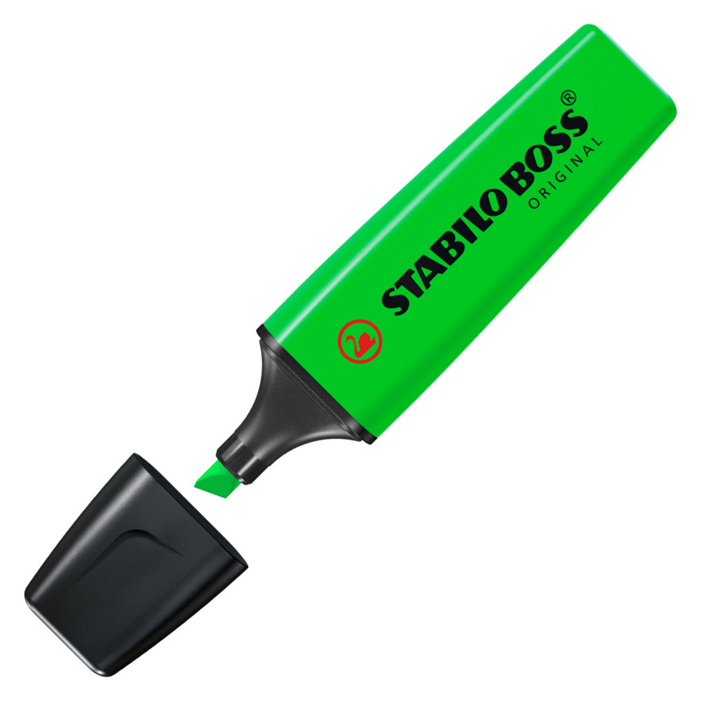 STABILO BOSS ORIGINAL Surligneur pointe biseaute 2 et 5 mm - Vert