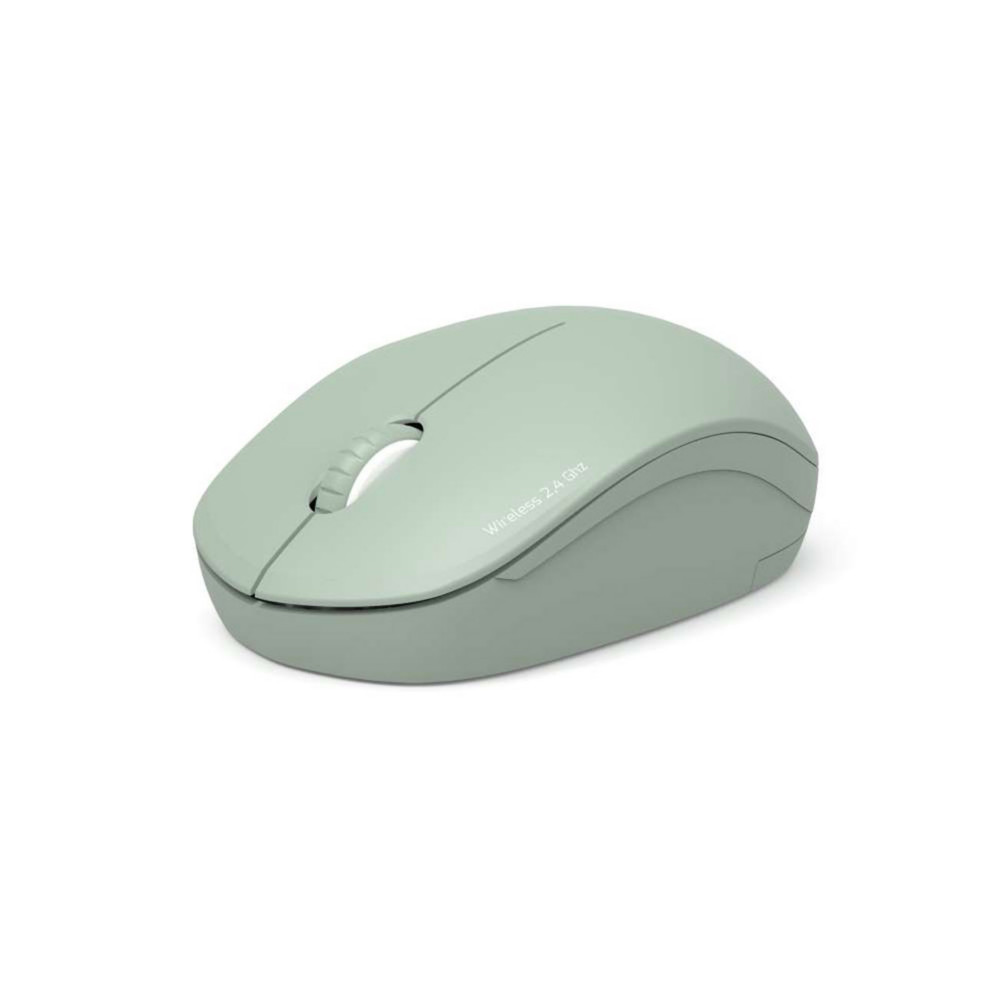 Port Connect Souris sans fil ultra compact ambidextre + Dongle USB-C & USB-A - Olive