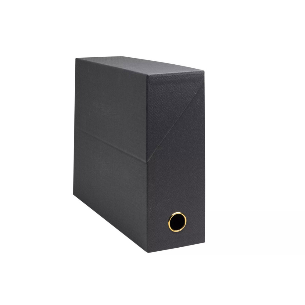 Exacompta Bote de classement OfficeByMe en carton - Dos  9 cm - Noir