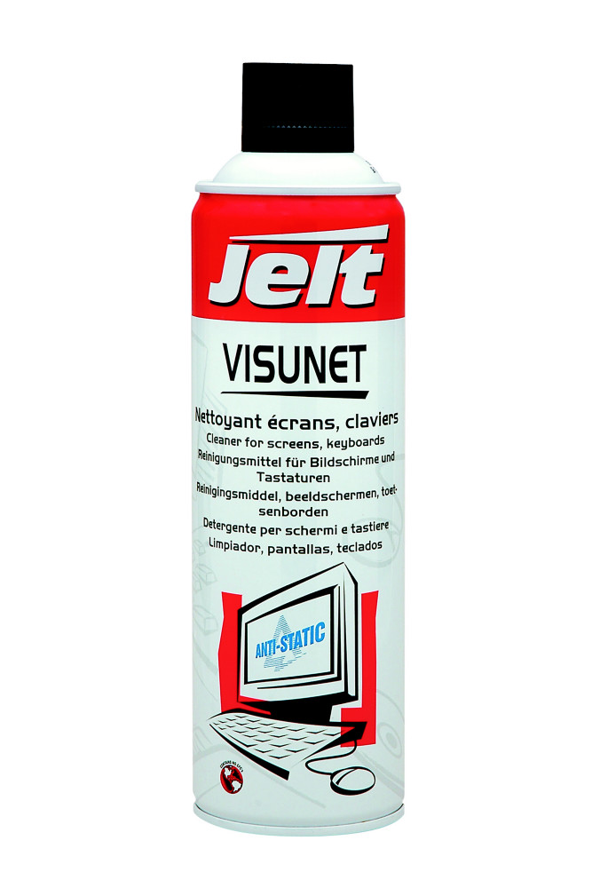 Jelt Visunet Mousse de nettoyage crans et claviers - Arosol 650 ml
