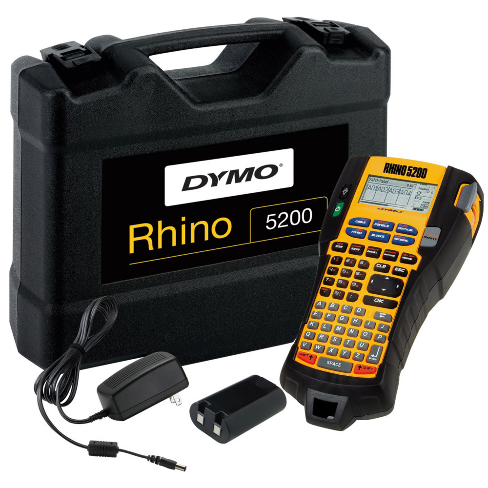 Dymo Pack Etiqueteuse Rhino 5200 - Monochrome tiquettes  usage industriel