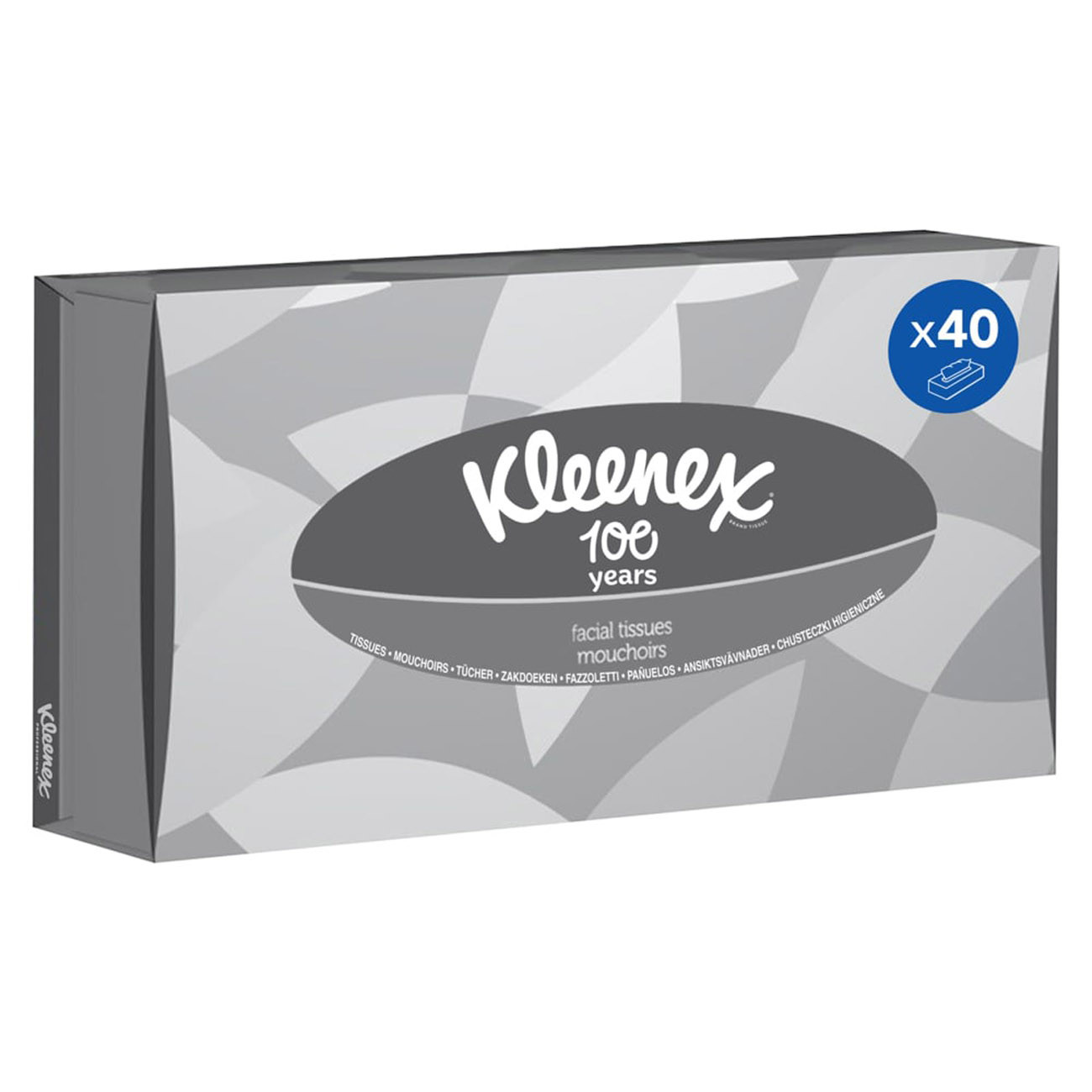 Kleenex®+Mouchoirs+double+epaisseur+Eco+-+Boite+de+100