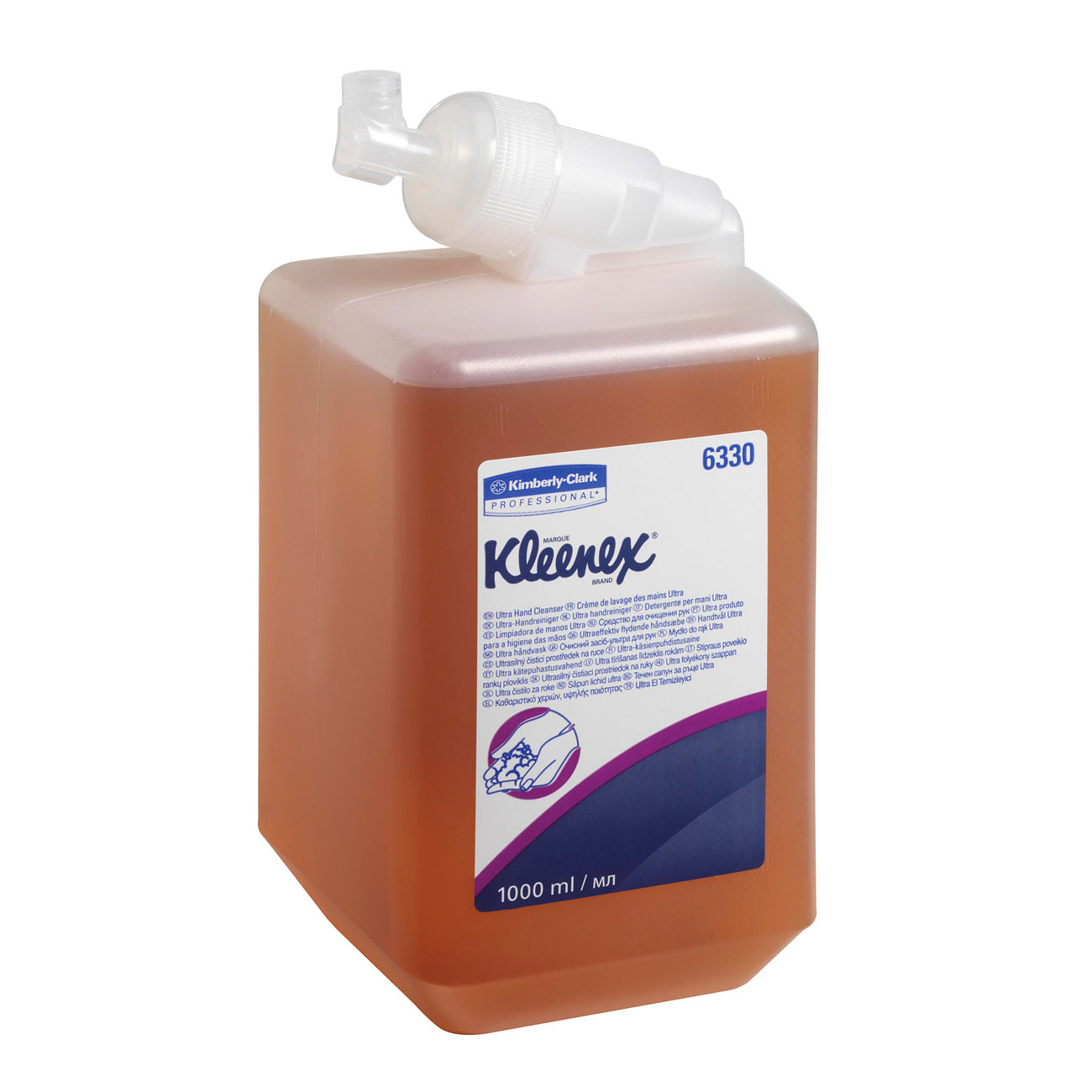 Kleenex® Cassette de savon pour les mains Ultra - 6330 - 1 l couleur ambre