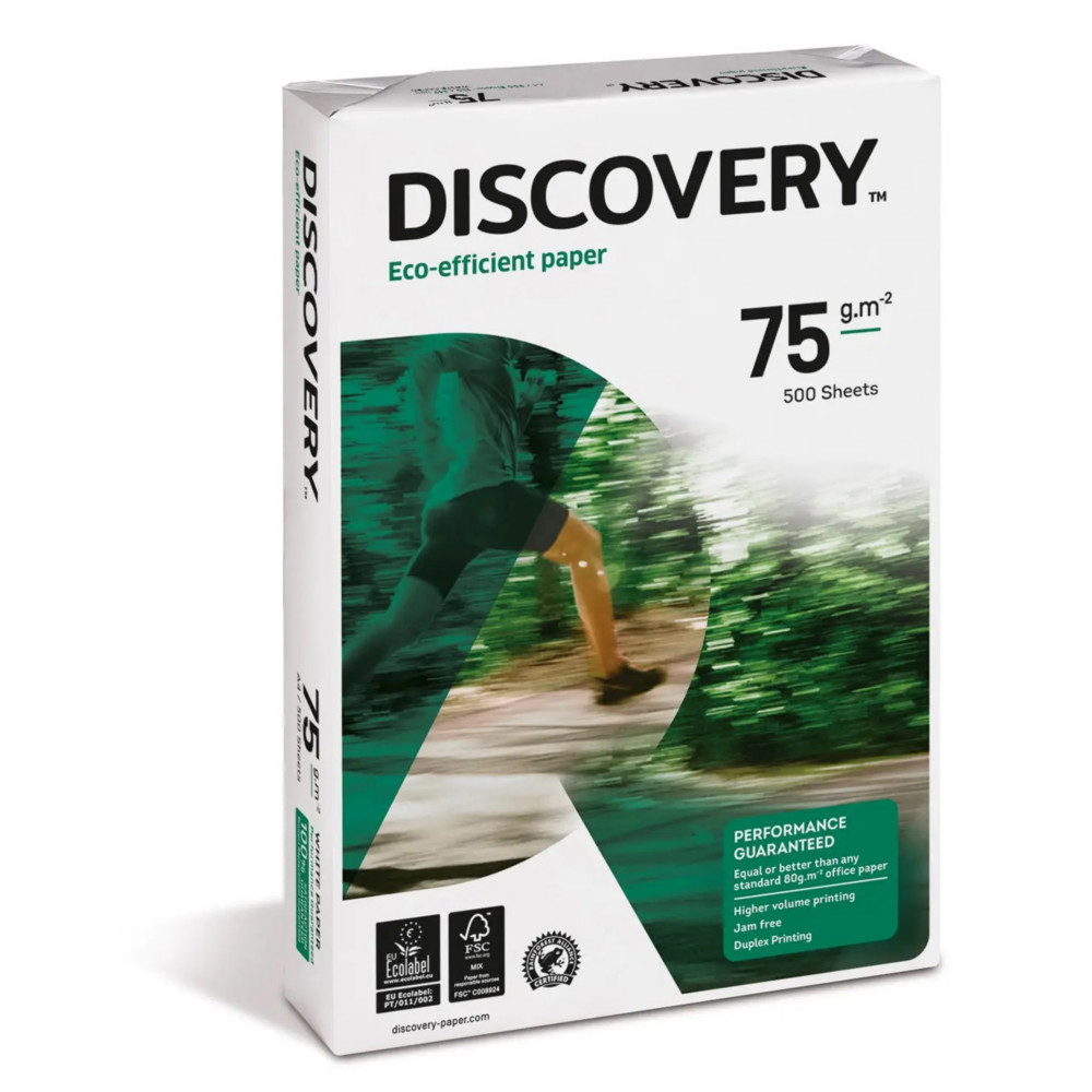 Discovery Papier A3 blanc co-responsable - 75g - Ramette de 500 feuilles
